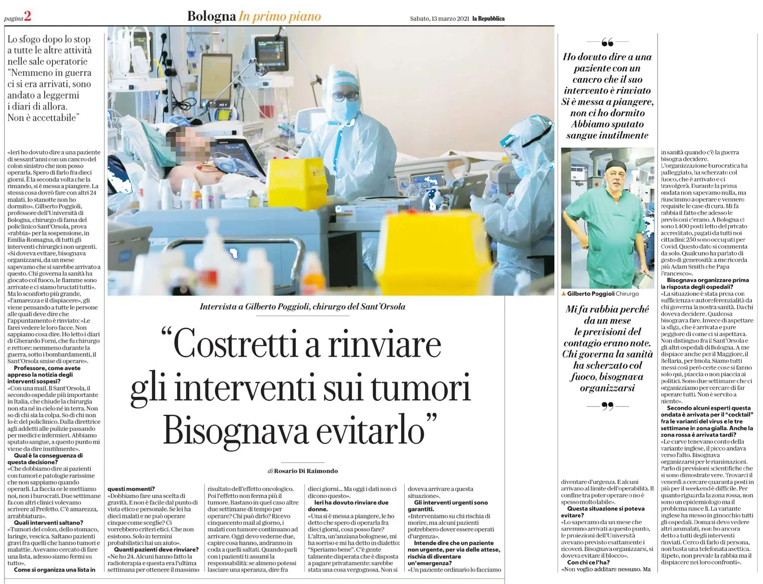2021-03-13 - la Repubblica - Gilberto Poggioli